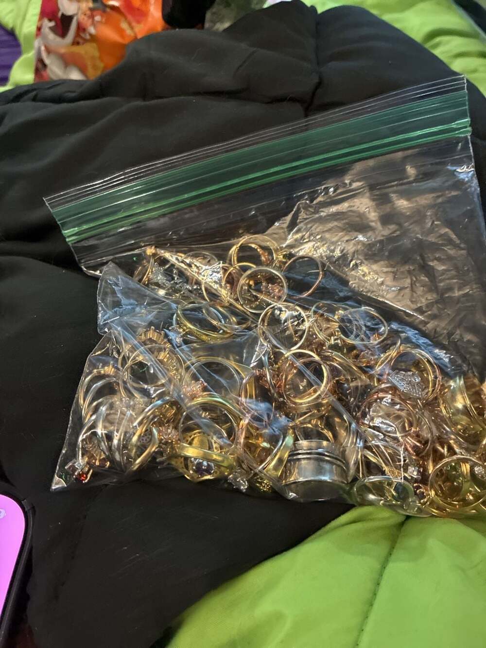 Bulk Lot of Assorted Costume Fashion Rings  110 r